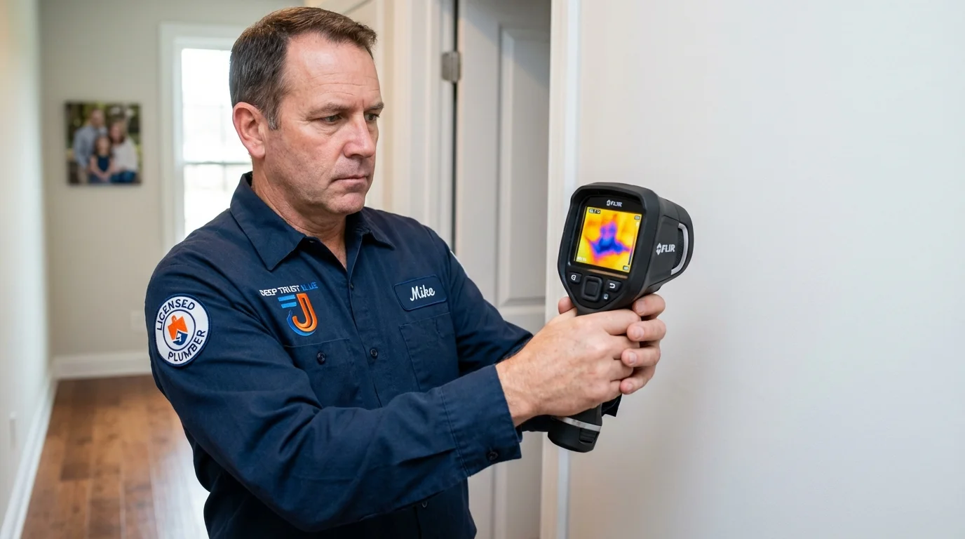 Thermal imaging leak detection by Johns Plumbing LLC in Oconomowoc